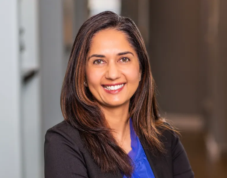 Little Elm dentist Doctor Parul Vashisht smiling