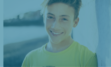 Smiling teenage boy